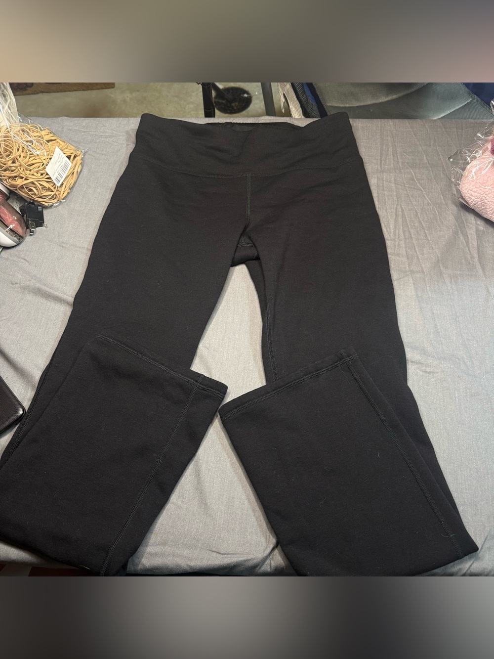 Athleta Black Straight-Leg Altitude Performance Pants In Polartec Power Stretch